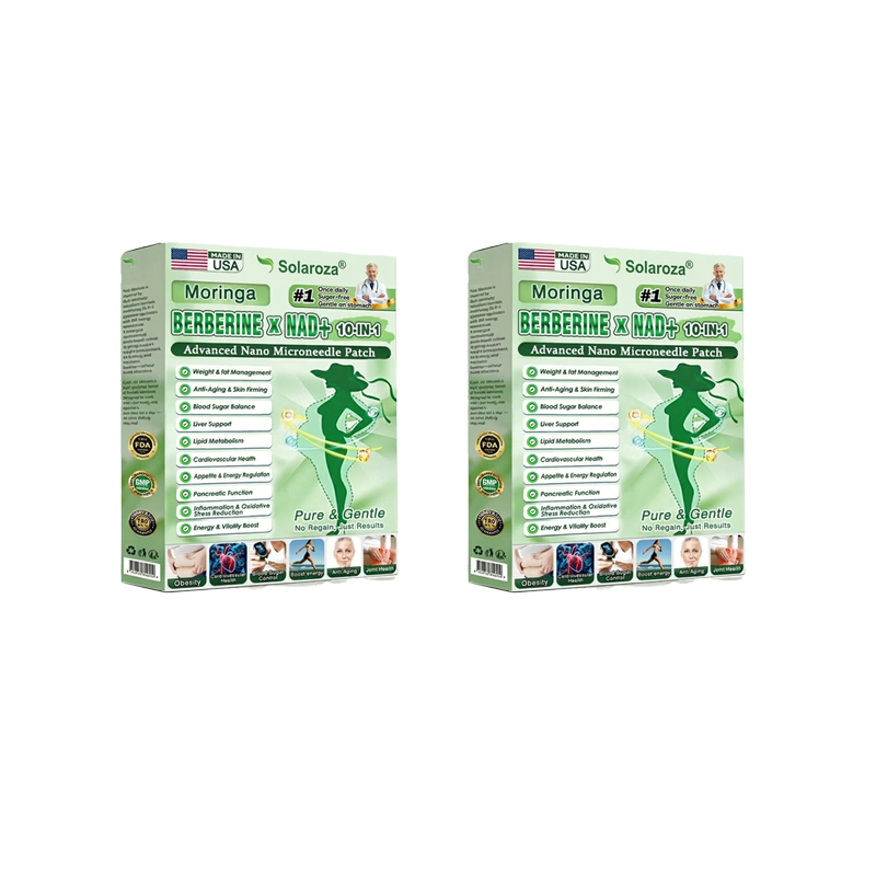 FDA Registered & GMP Certified | ð§ââïžð©º Solaroza® Moringa & Berberine 10-IN-1 Advanced NanoMicroneedle Patch | Backed by Scientific Evidence |10-in-1 Formula | Results in 5 Daysâ€ïž