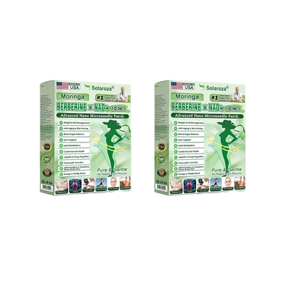 FDA Registered & GMP Certified  | 🧑‍⚕️🩺 Solaroza® Moringa & Berberine 10-IN-1 Advanced NanoMicroneedle Patch |  Backed by Scientific Evidence |10-in-1 Formula | Results in 5 Days🧑‍⚕️
