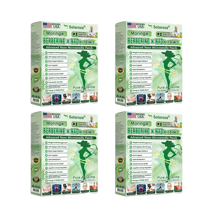 FDA Registered & GMP Certified  | 🧑‍⚕️🩺 Solaroza® Moringa & Berberine 10-IN-1 Advanced NanoMicroneedle Patch |  Backed by Scientific Evidence |10-in-1 Formula | Results in 5 Days🧑‍⚕️