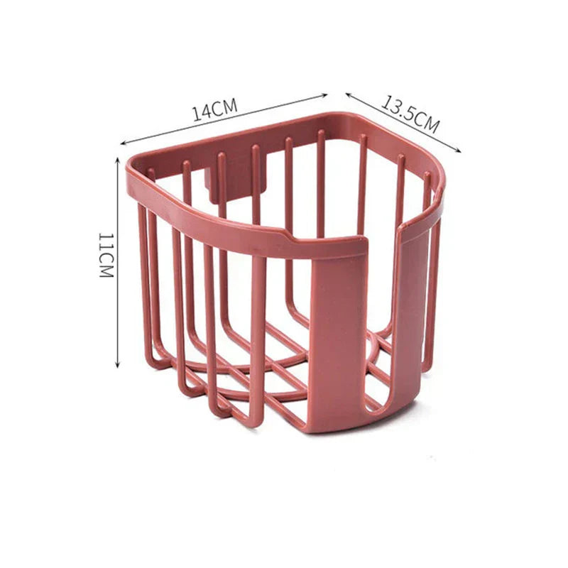 Punch-Free Toilet Paper Shelf Bathroom Kitchen Tissue Box