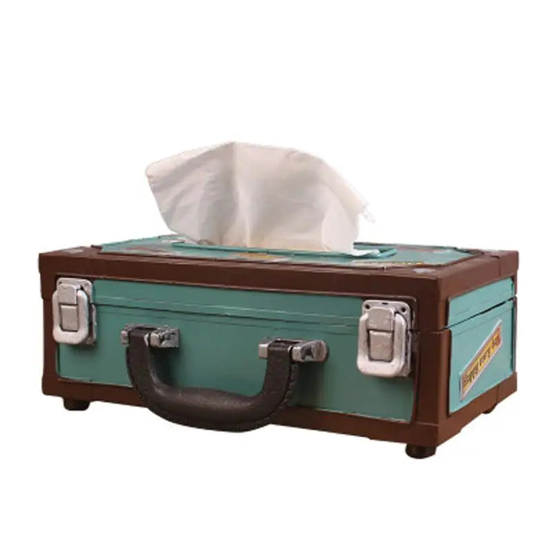Retro Radio Shape Tissue Paper Box Napkin Storage Box
