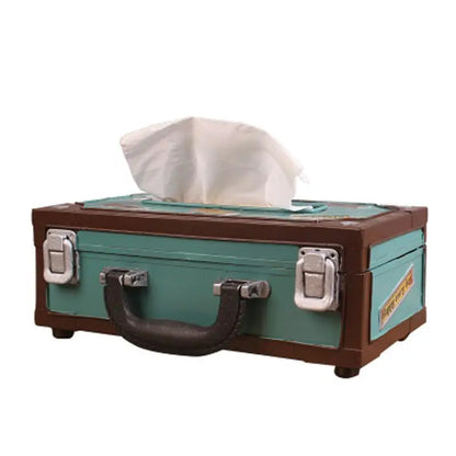 Retro Radio Shape Tissue Paper Box Napkin Storage Box