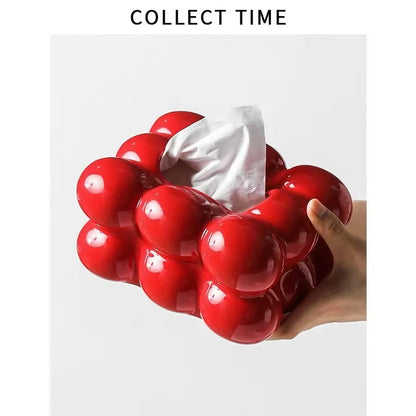 Ceramic Tissue Box Cotton Candy Drawer Napkin Carton Paper Towel Holder Drawer Tray