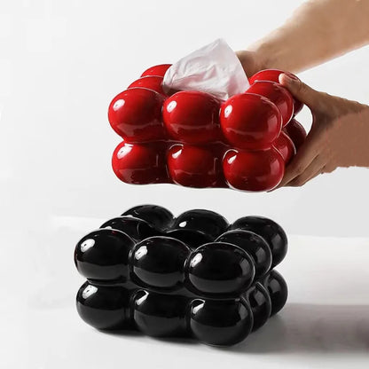 Ceramic Tissue Box Cotton Candy Drawer Napkin Carton Paper Towel Holder Drawer Tray