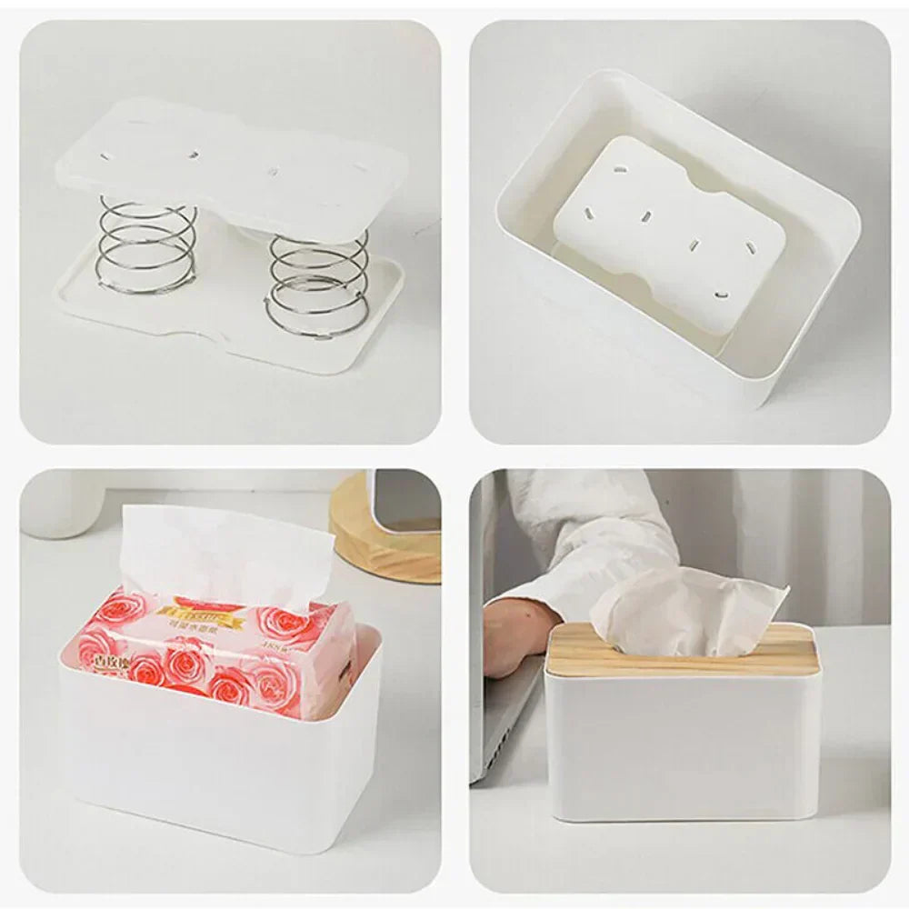 Automatic Spring Issue Box Presents Box Spring Tray Automatic Paper Towel Inner Holder